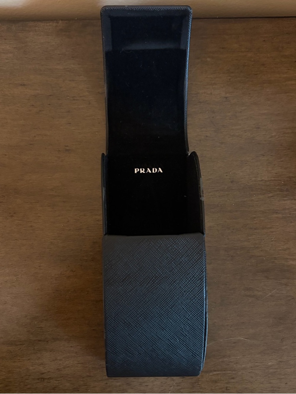 Prada Black Saffiano Leather Eyewear Case